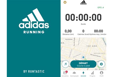 running adidas application.